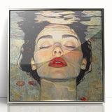 Unique Abstract Human Form Artwork – Serene Water Reflection Art