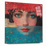 Colorful Abstract Figurative Paintings – Dreamlike Surreal Portrait