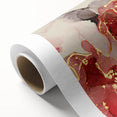 Exclusive Modern Abstract Art – Burgundy & Gold Canvas Print