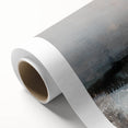 Earthen Harmony Abstracts - Tranquil Landscape Abstract Art in Gray