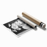 Monochrome Floral Elegance - Fine Art Photography Framed Prints
