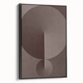 Minimalist Abstract Paintings – Earthy Geometric Brown Art