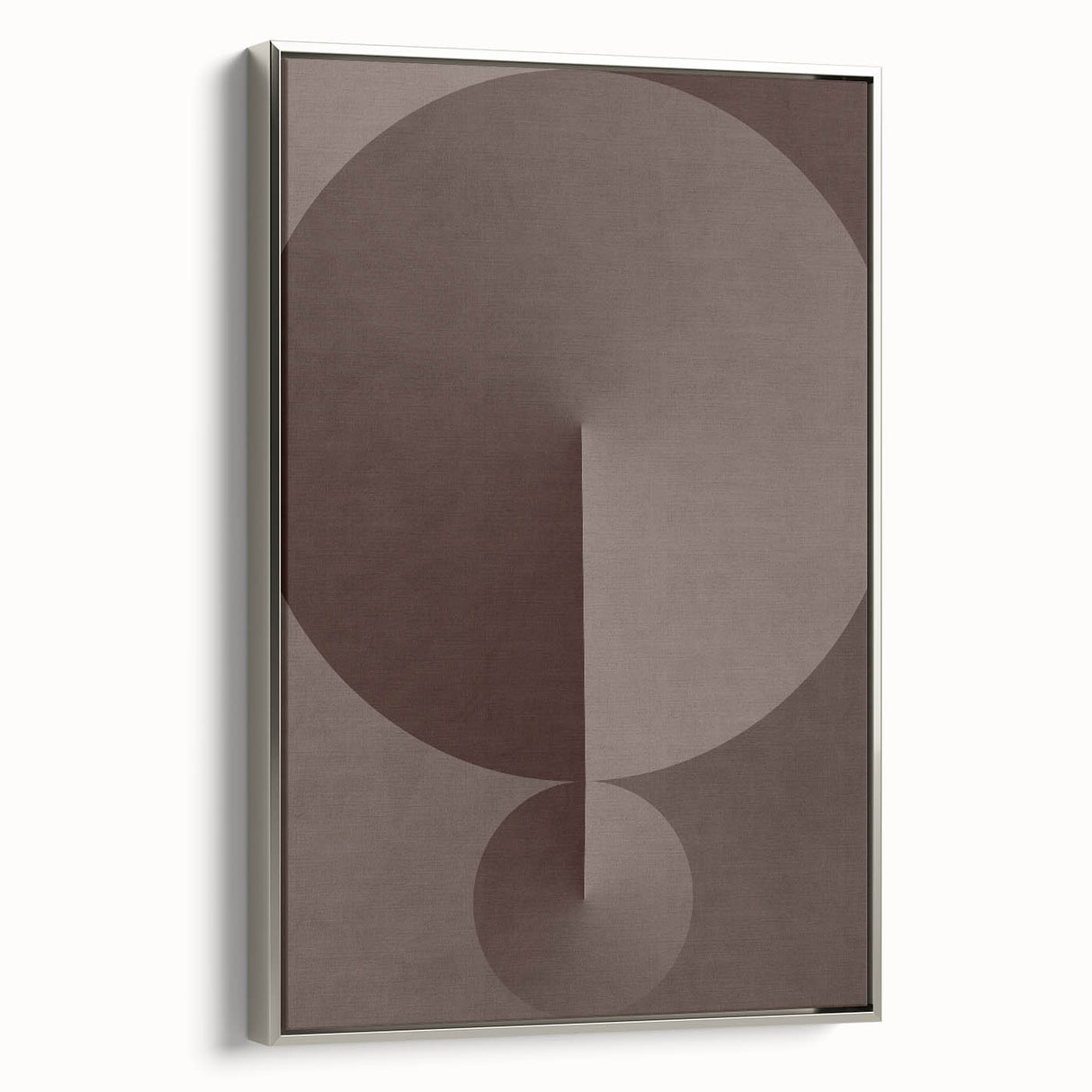 Minimalist Abstract Paintings – Earthy Geometric Brown Art