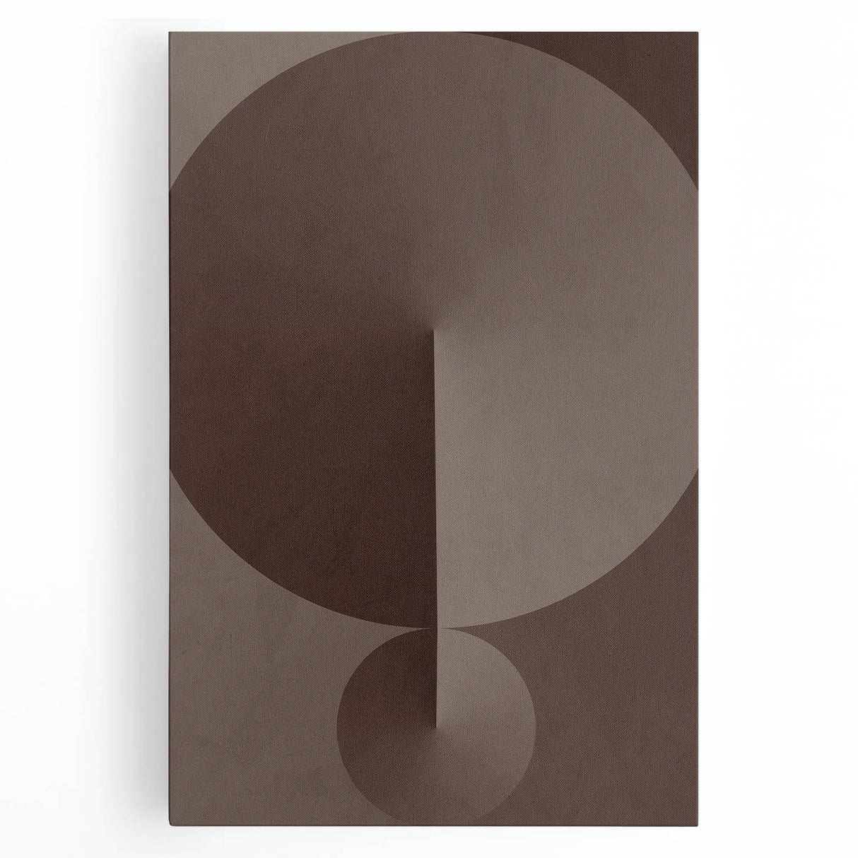Minimalist Abstract Paintings – Earthy Geometric Brown Art