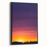 Cityscape Photography Prints – Vibrant Urban Skyline Sunset Art