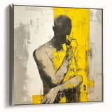 Minimalist Abstract Figurative Wall Art – Bold Human Form