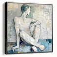 Textured Abstract Figurative Wall Art – Serene Human Form