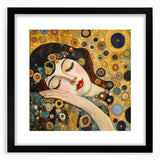 Elegant Abstract Figurative Wall Art – Gold Dreamscape