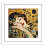 Elegant Abstract Figurative Wall Art – Gold Dreamscape