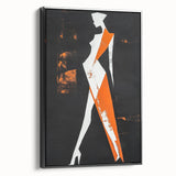 Bold Minimalist Abstract Figurative Wall Art – Striking Silhouette