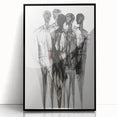 Abstract Figurative Wall Art – Mysterious Human Silhouettes