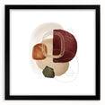 Geometric Minimalist Abstract Wall Art – Modern Earth Tone Design
