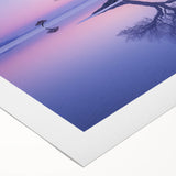 Serene Minimalist Landscape Art – Twilight Reflection Print