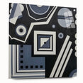 Modern Abstract Painting – Black & Gray Geometric Wall Art