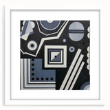 Modern Abstract Painting – Black & Gray Geometric Wall Art