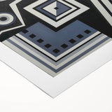 Modern Abstract Painting – Black & Gray Geometric Wall Art