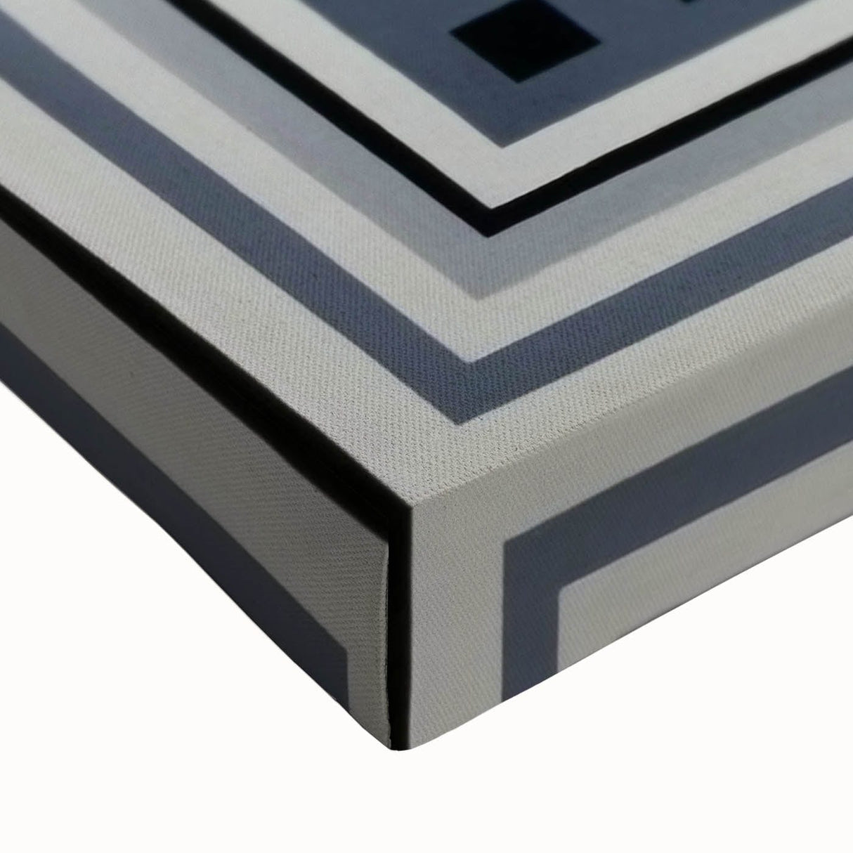 Modern Abstract Painting – Black & Gray Geometric Wall Art