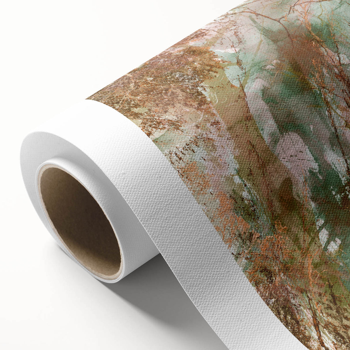 Textured Acrylic Wall Art – Nature-Inspired Abstract Forest Print