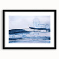 Serene Moody Modern Wall Art – Abstract Blue & White Canvas Print