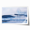 Serene Moody Modern Wall Art – Abstract Blue & White Canvas Print