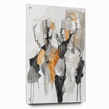 Expressive Abstract Figurative Wall Art – Dual Human Forms