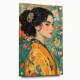 Elegant Abstract Figurative Wall Art – Floral Gold Aesthetic