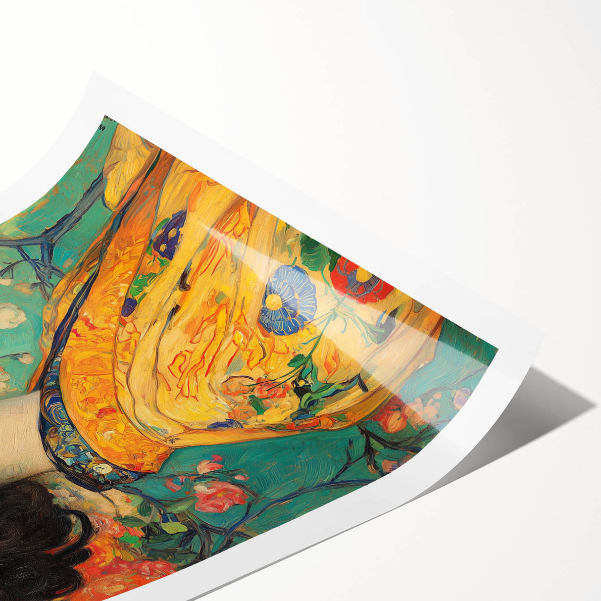 Elegant Abstract Figurative Wall Art – Floral Gold Aesthetic