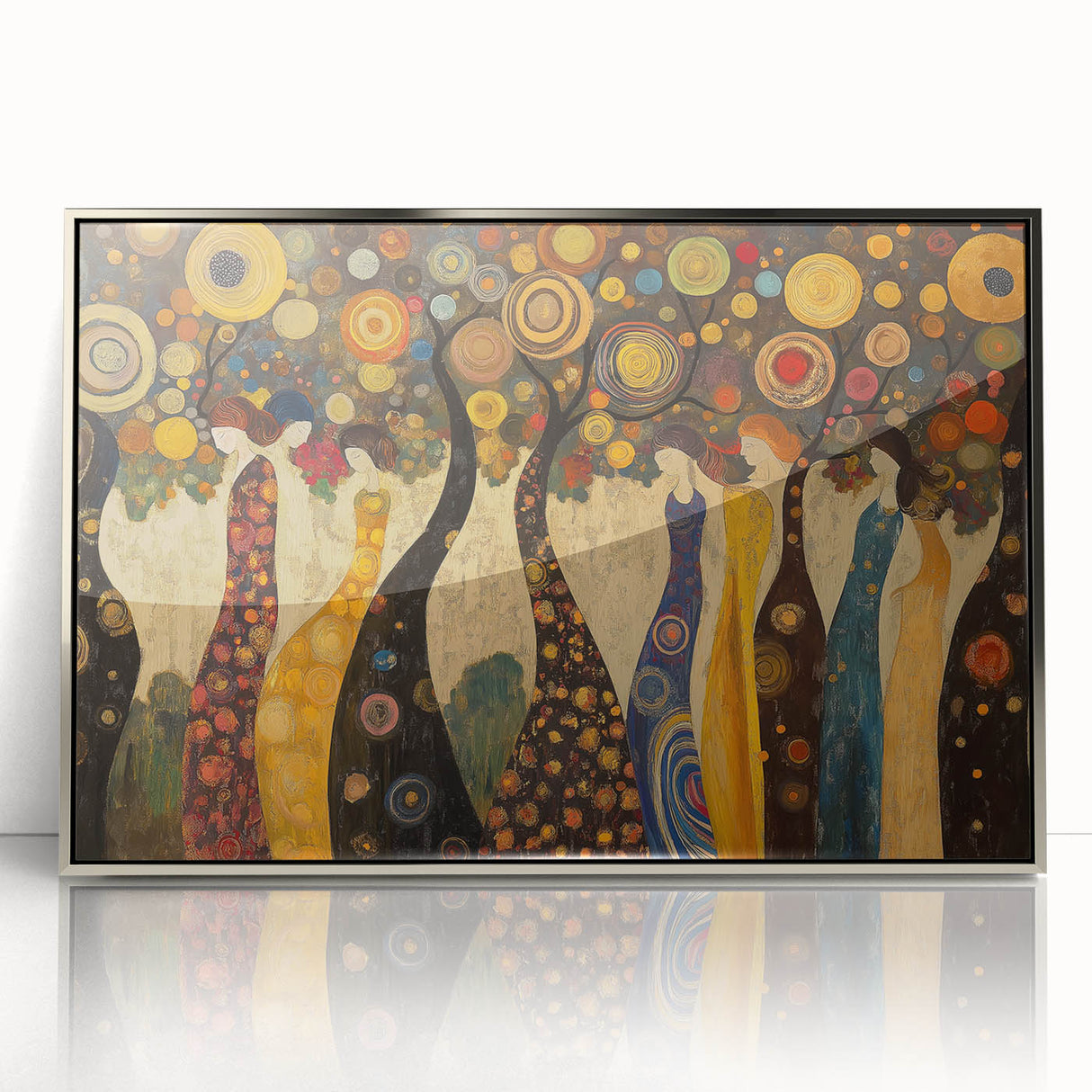 Whimsical Abstract Figurative Wall Art – Enchanted Forest