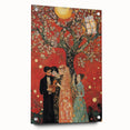 Romantic Abstract Figurative Wall Art – Golden Serenade