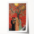 Romantic Abstract Figurative Wall Art – Golden Serenade