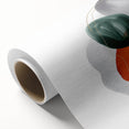 Modern Geometric Wall Decor – Orange, Forest Green & Gray Abstract