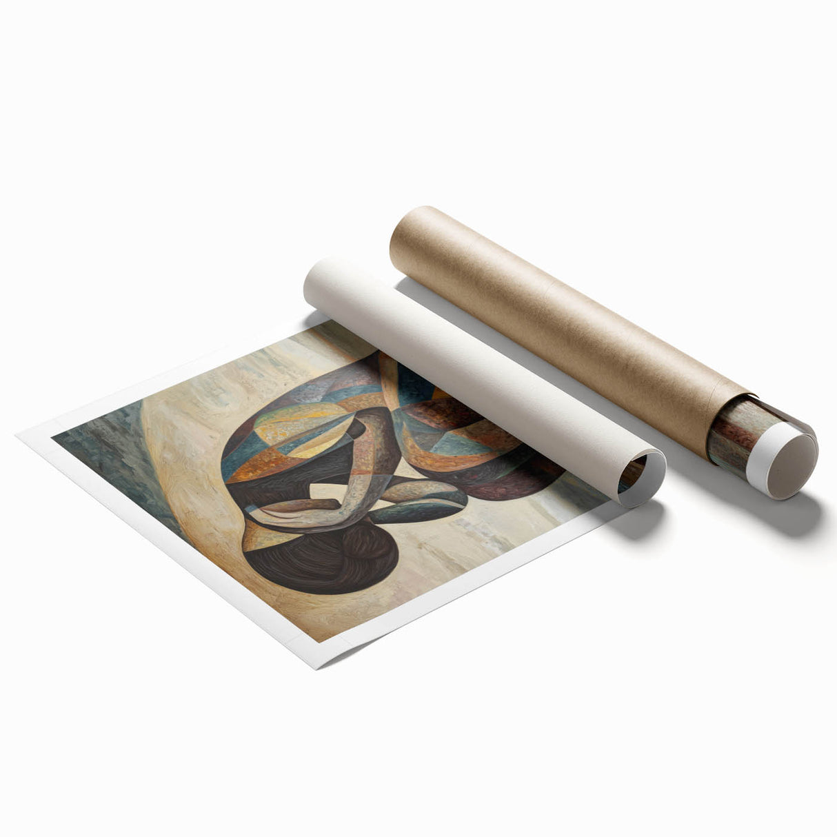 Expressive Abstract Figurative Wall Art – Contemplative Form