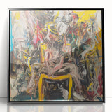 Expressive Abstract Expressionist Wall Art – Bold Textured Canvas