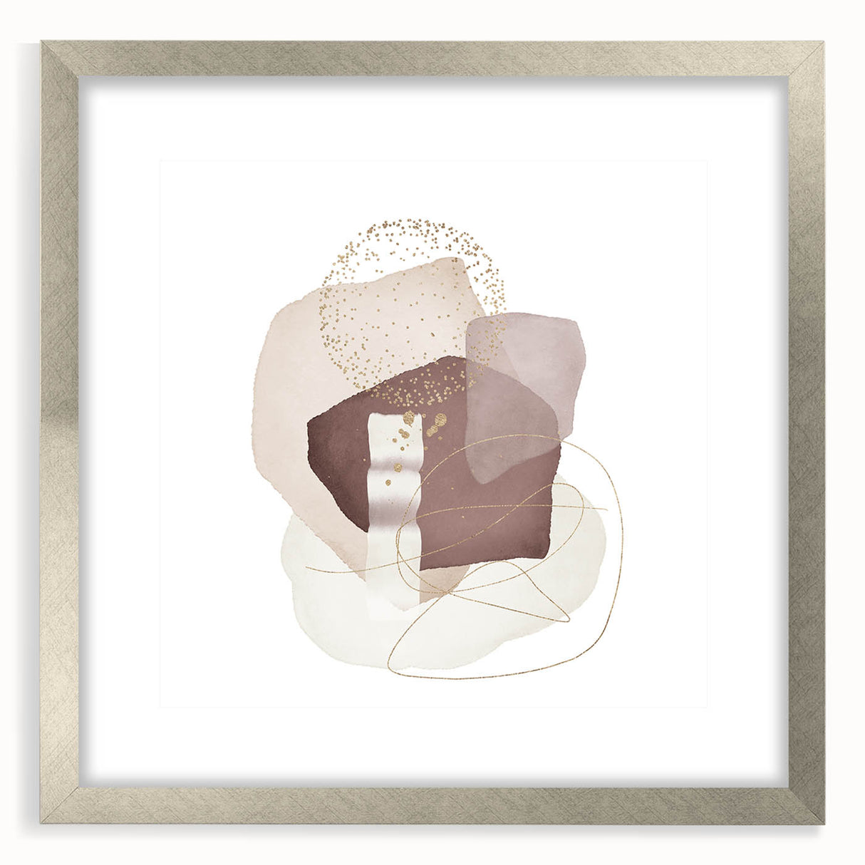 Minimalist Abstract Canvas Prints – Beige and Brown Geometric Wall Art