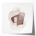 Minimalist Abstract Canvas Prints – Beige and Brown Geometric Wall Art