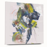 Vibrant Brushstroke Expression – Colorful Abstract Wall Hanging