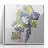 Vibrant Brushstroke Expression – Colorful Abstract Wall Hanging