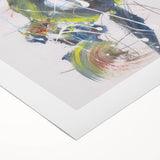 Vibrant Brushstroke Expression – Colorful Abstract Wall Hanging