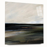 Earthen Harmony Abstracts - Serene Landscape Abstract Art in Earth Tones