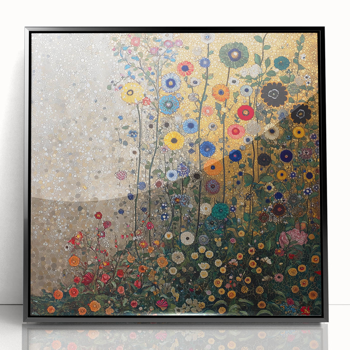Colorful Abstract Floral Wall Art – Contemporary Botanical Print