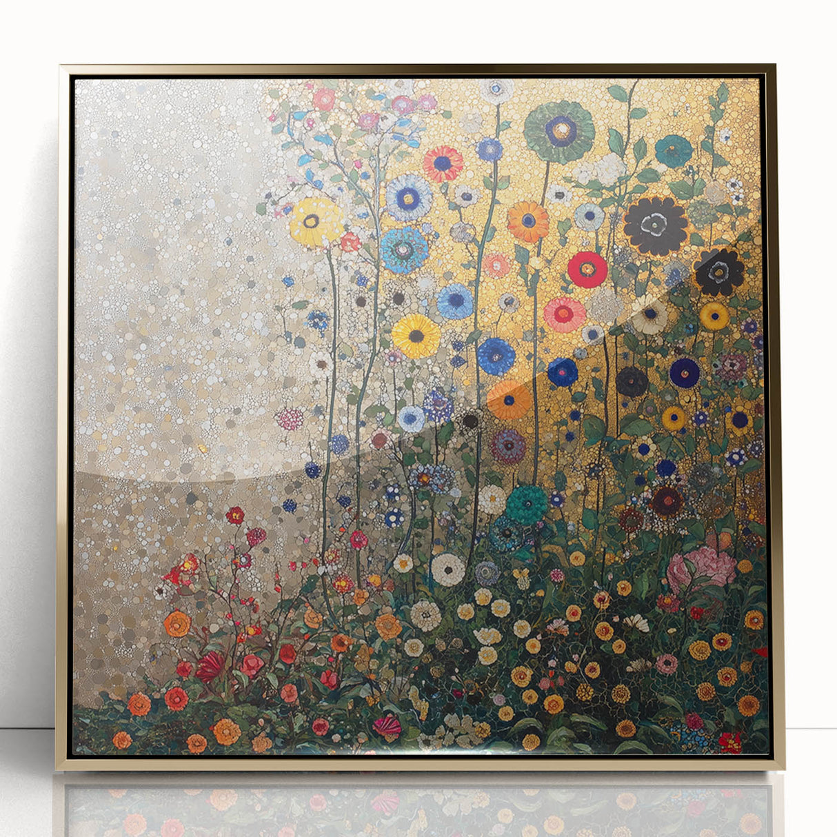 Colorful Abstract Floral Wall Art – Contemporary Botanical Print