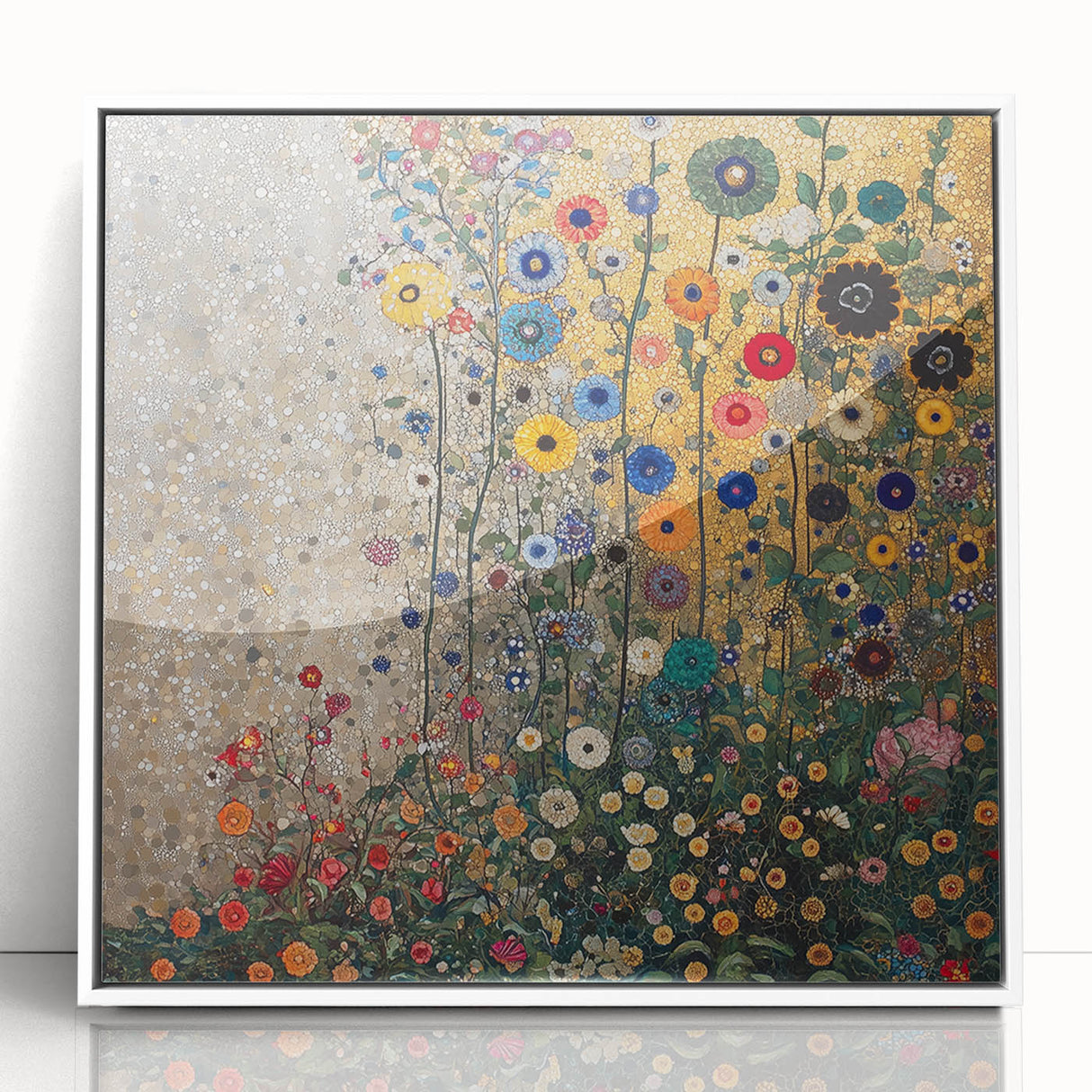 Colorful Abstract Floral Wall Art – Contemporary Botanical Print