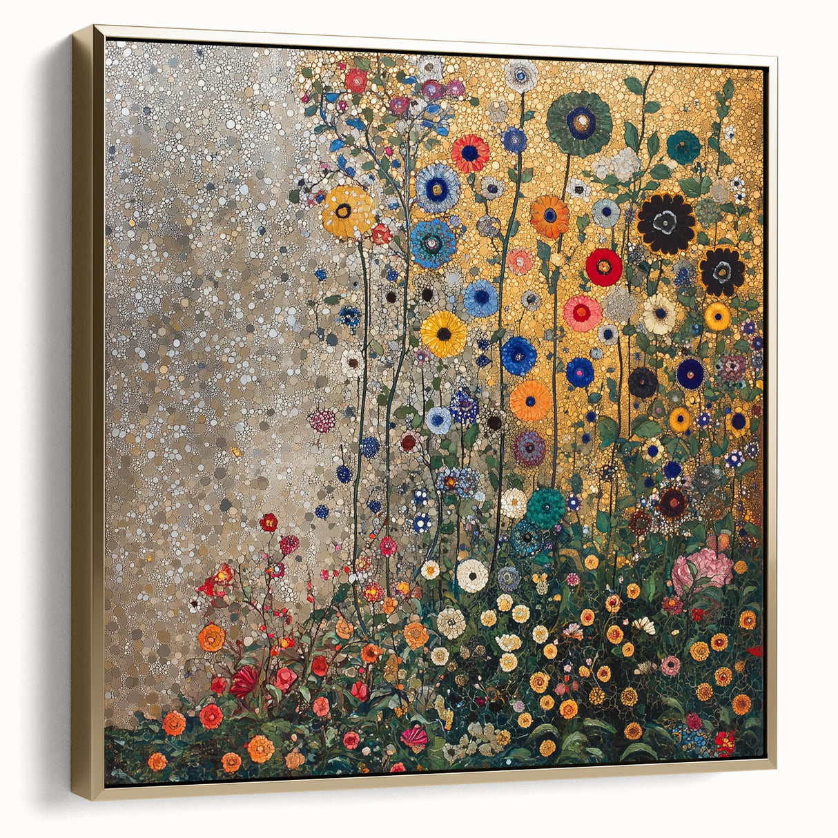Colorful Abstract Floral Wall Art – Contemporary Botanical Print
