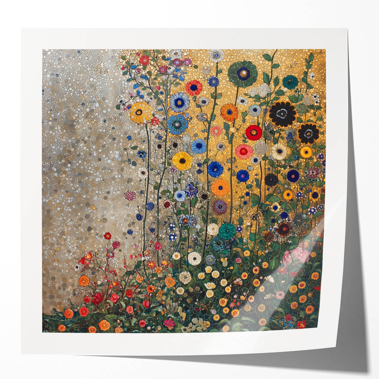 Colorful Abstract Floral Wall Art – Contemporary Botanical Print