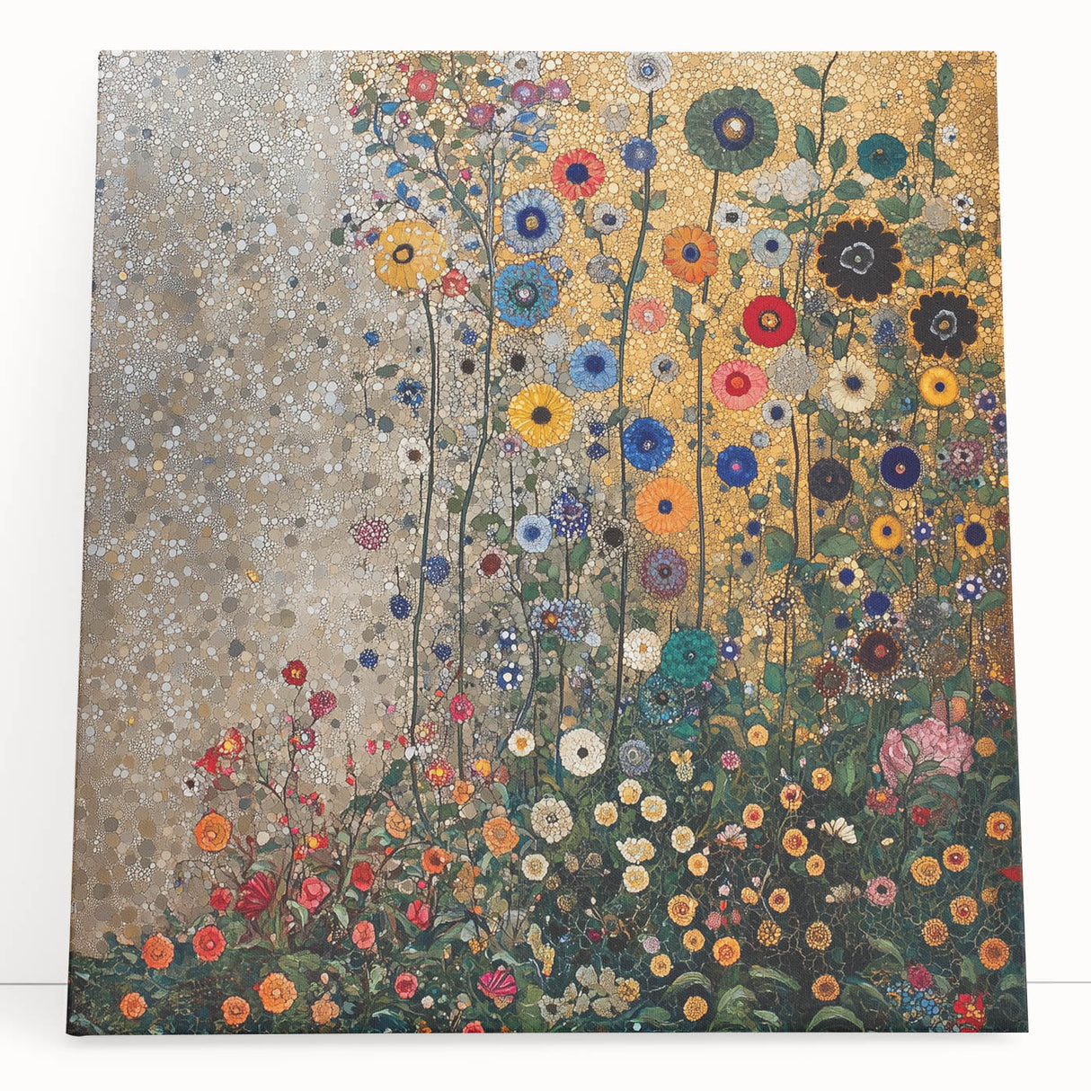 Colorful Abstract Floral Wall Art – Contemporary Botanical Print