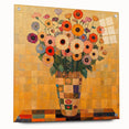 Bold Abstract Floral Wall Art – Colorful Geometric Canvas Print