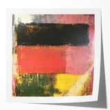 Bold Abstract Expressionist Wall Art – Modern Color-Block Canvas