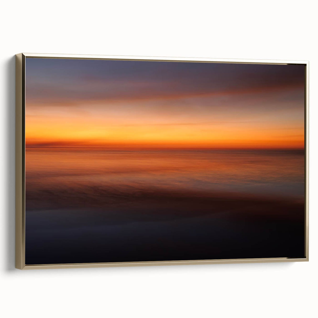 Golden Horizon – Fine Art Photography Print of a Sunset Reflection