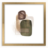 Geometric minimalist abstract wall art – modern earthy decor