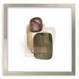 Geometric minimalist abstract wall art – modern earthy decor